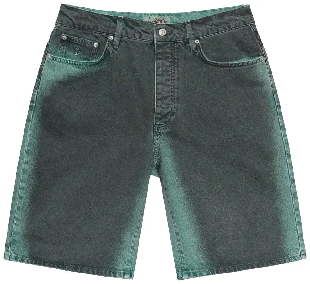 Stussy Big 'Ol Shorts Spray Dye Black (WORN) – RIF LA