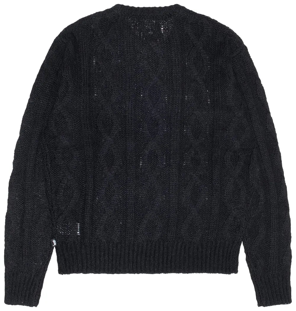 20ss Stussy cable knit polo Black Lサイズ Stussy 20SS ケーブルニットポロ cable knit polo - メルカリ