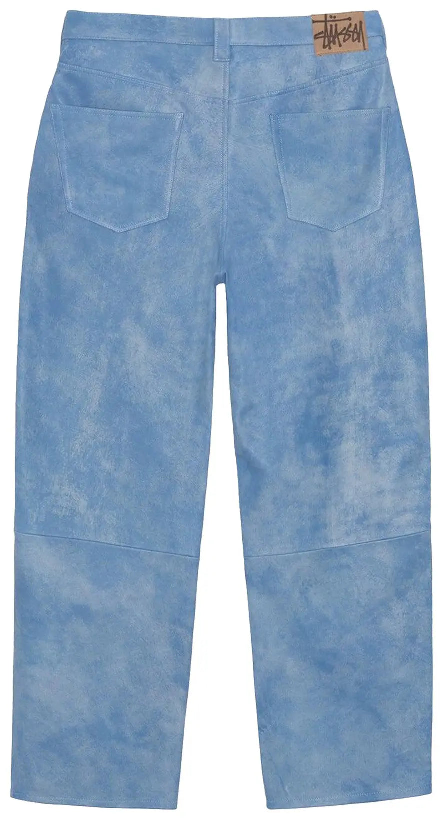 Stussy Big 'Ol Stonewashed Leather Pant Washed Blue – RIF LA