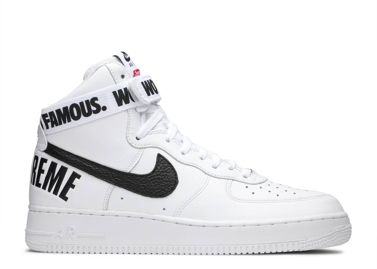 Nike Air Force 1 High Supreme World Famous White – RIF LA