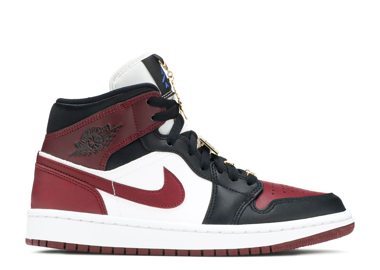 スニーカー NIKE WMNS AIR JORDAN 1 MID DARK BEETROOT Jordan 1 Mid SE Black Dark Beetroot (Women's) – RIF LA