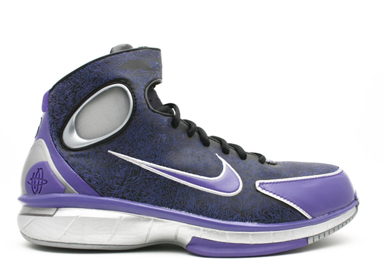 Nike Air Zoom Huarache 2K4 Kobe Laser Black Silver Purple – RIF LA
