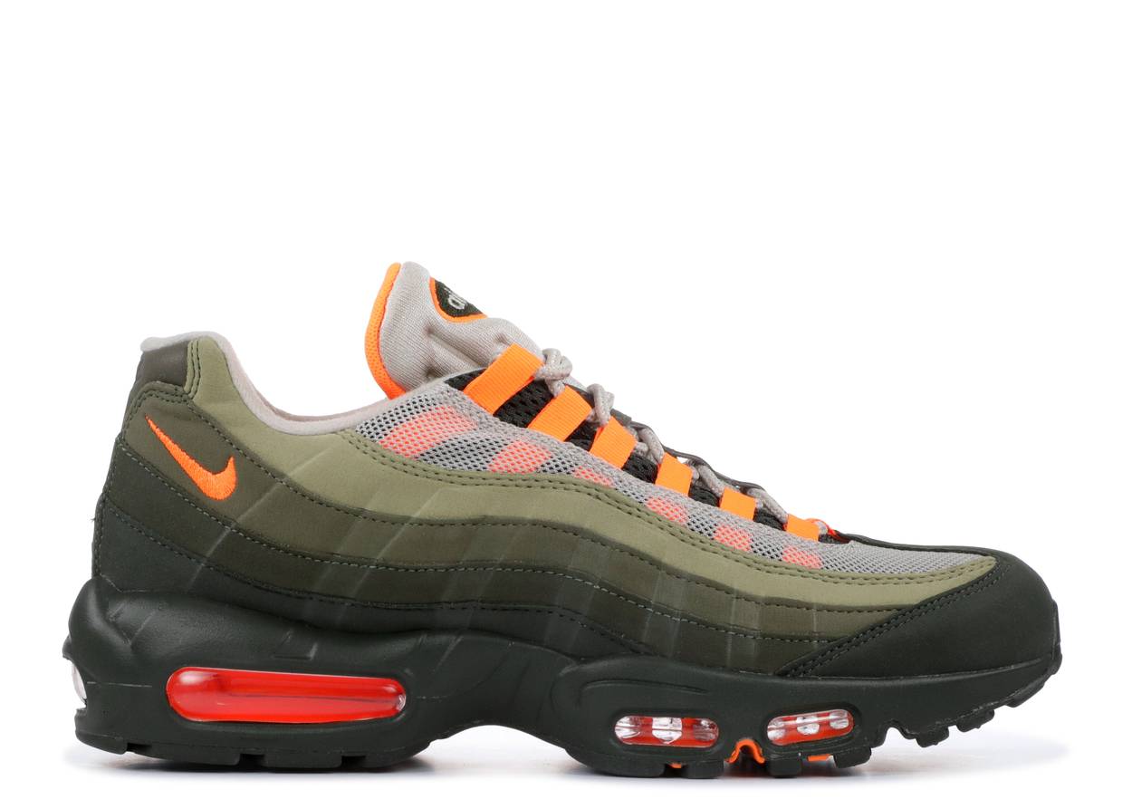 廃盤NIKE AIR MAX 95 OG/オリーブ・オレンジ/26.5cm Nike Air Max 95 OG Neutral Olive Total Orange (WORN) – RIF LA