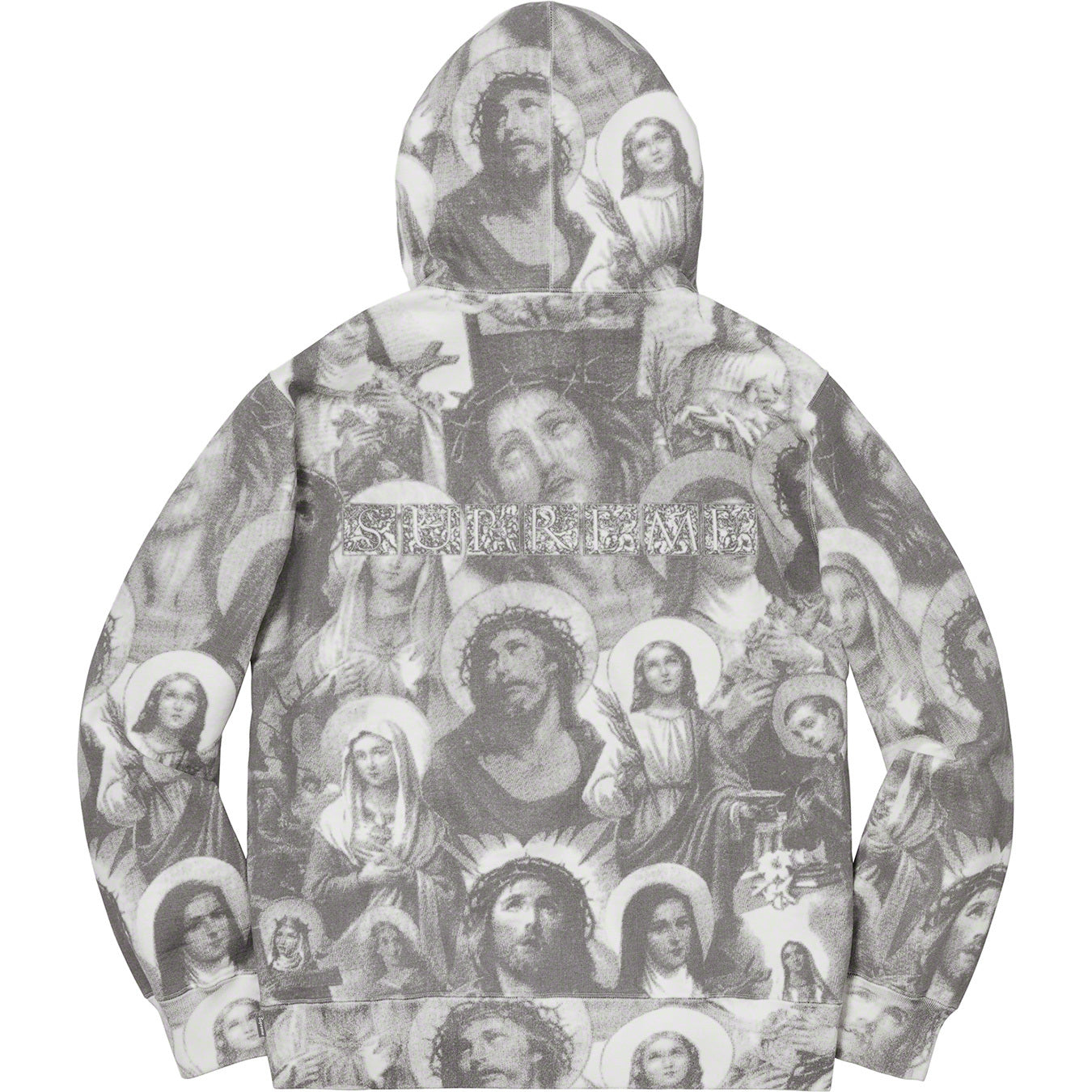 Supreme Jesus and Mary Hooded Sweatshirt Dark Grey – RIF LA