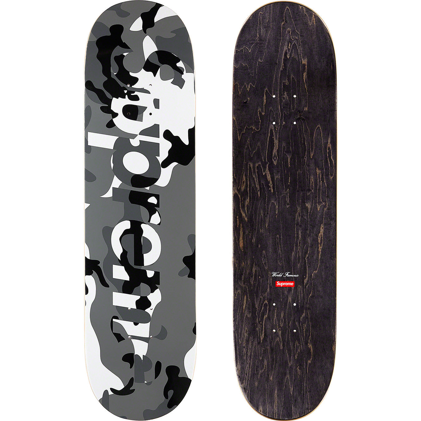 Supreme Camo Logo Skateboard Deck Snow Camo – RIF LA
