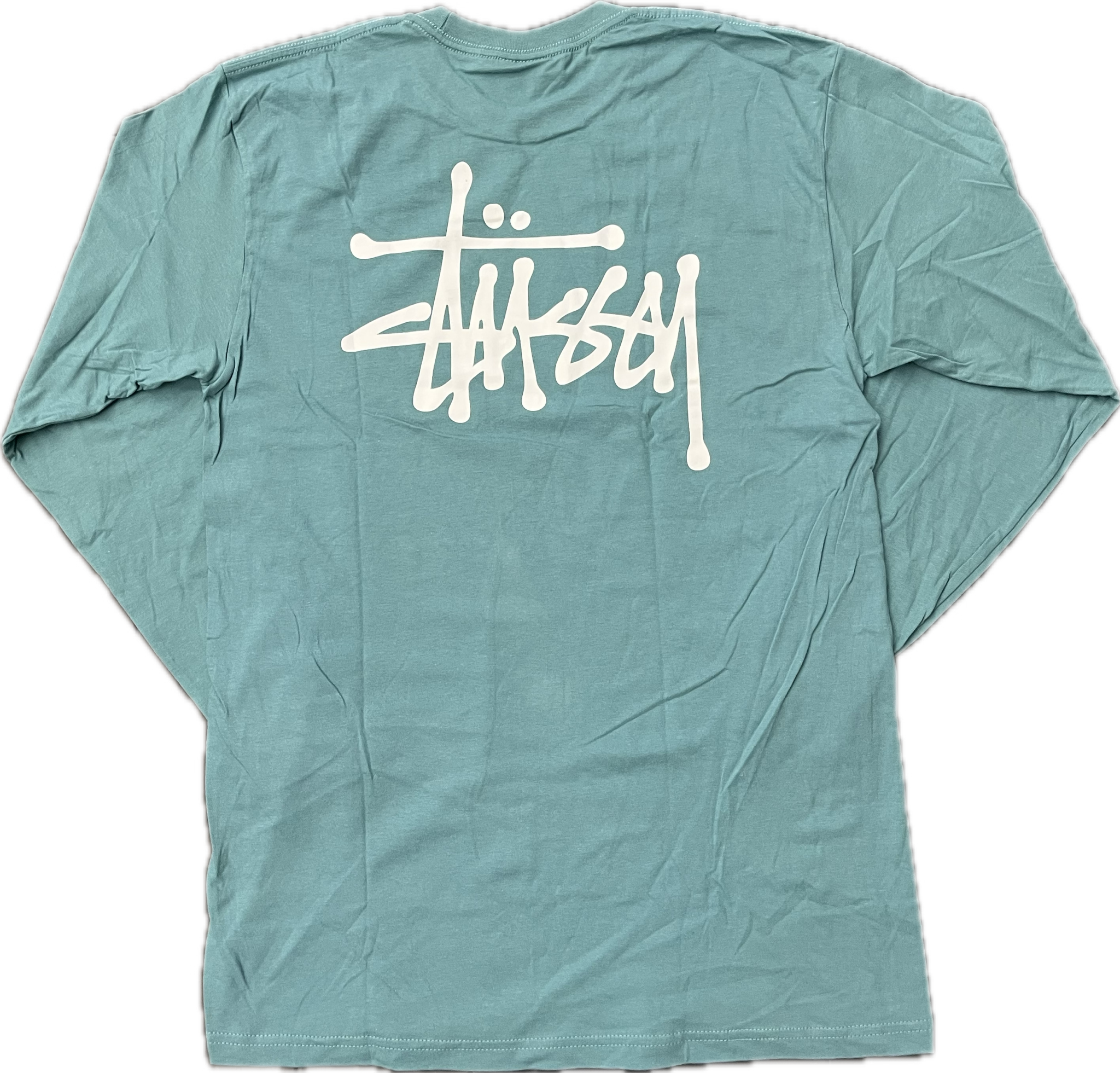 Stussy Basic Logo L/S Tee (Teal) – RIF LA