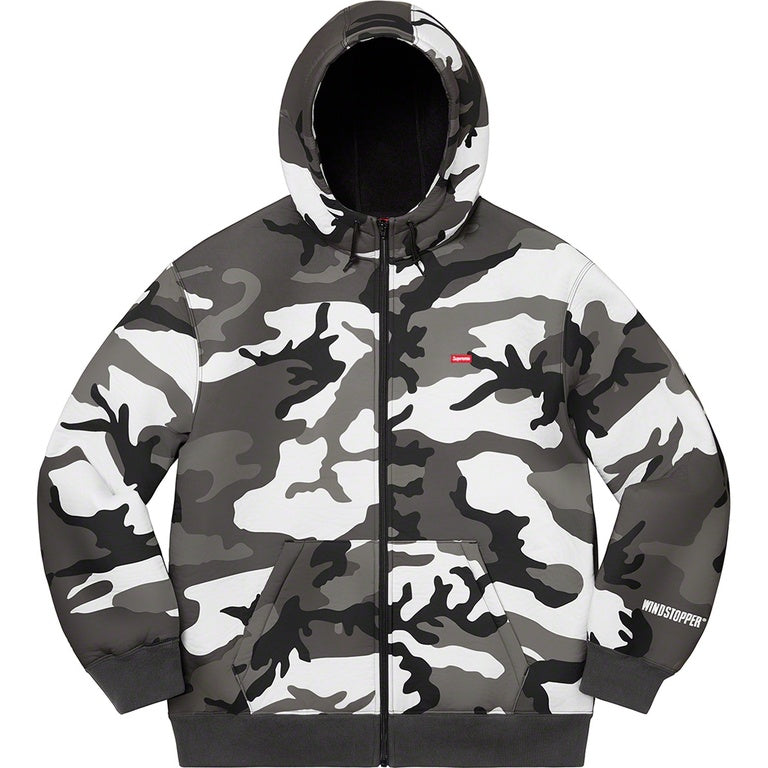 Supreme Windstopper Zip Up Hooded Sweatshirt Snow Camo (WORN) – RIF LA