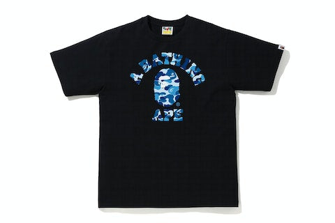 BAPE ABC Camo College Tee (SS21) Black/Blue – RIF LA