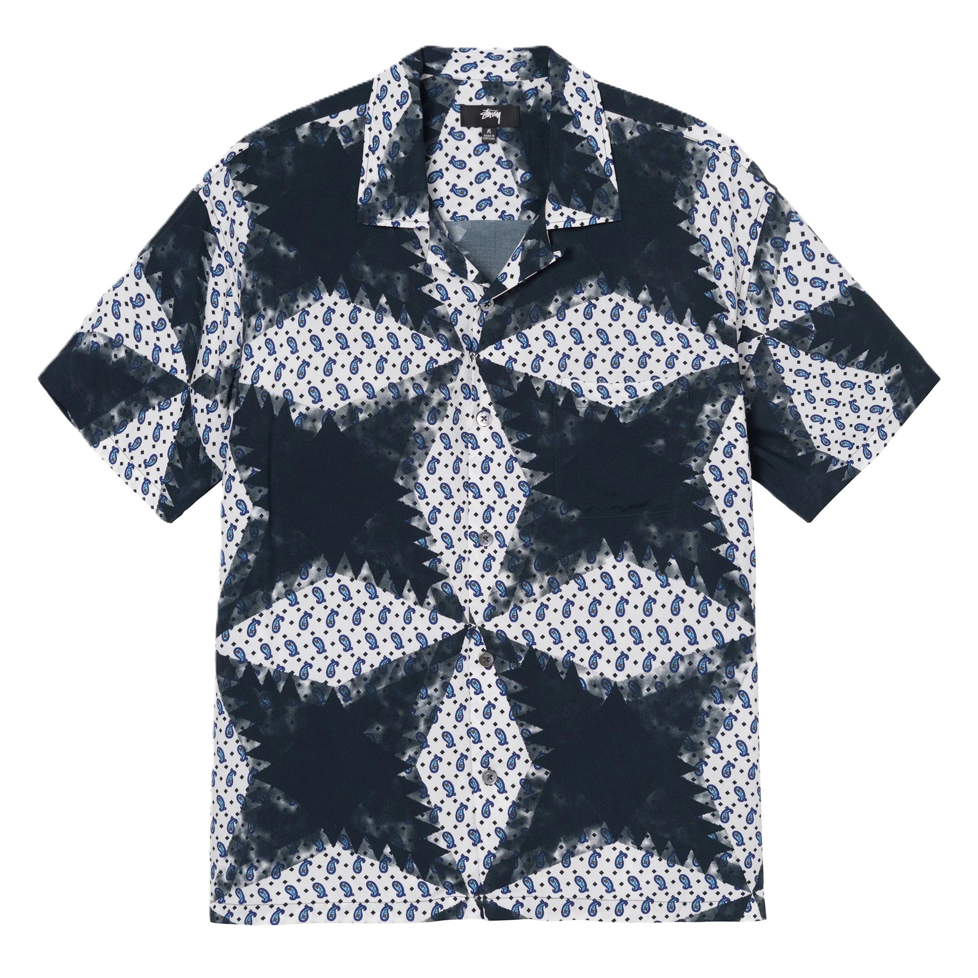 Stussy NOMA Shaded Diamond Shirt Black/White (WORN) – RIF LA