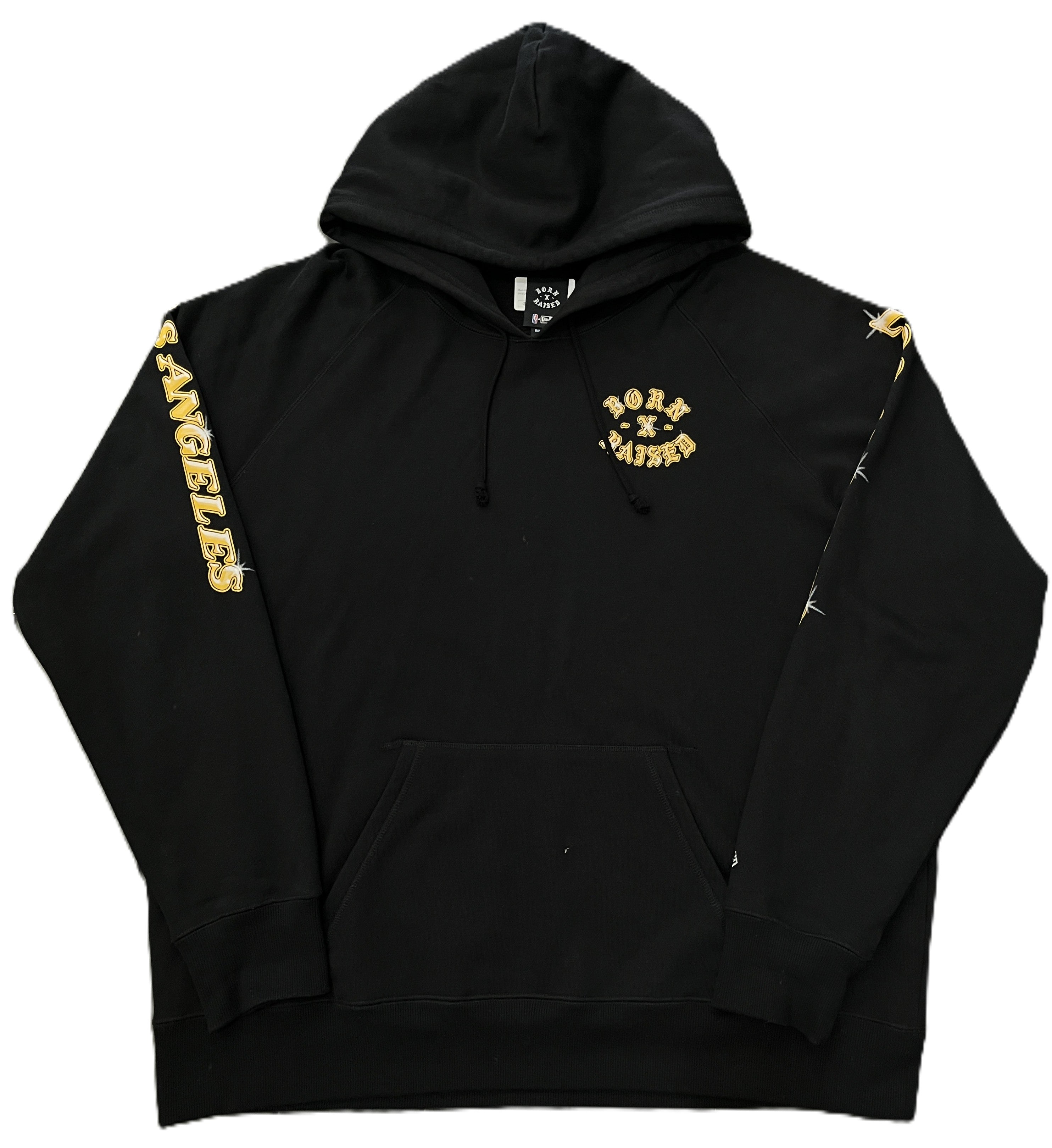 Born X Raised Lakers Airbrush Hoodie Black (WORN) – RIF LA
