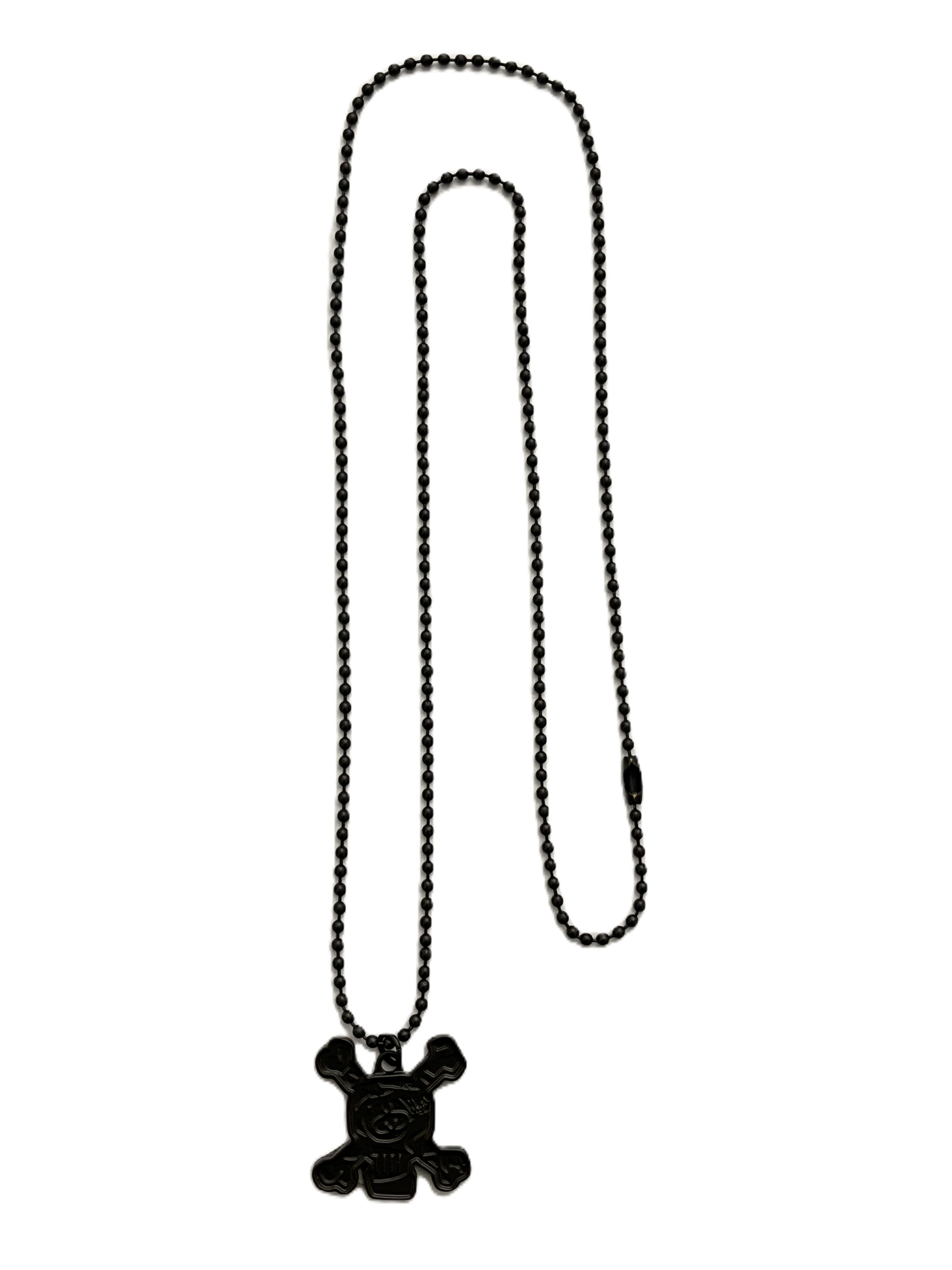Stussy Bone Skull Pendant Necklace (Black) – RIF LA