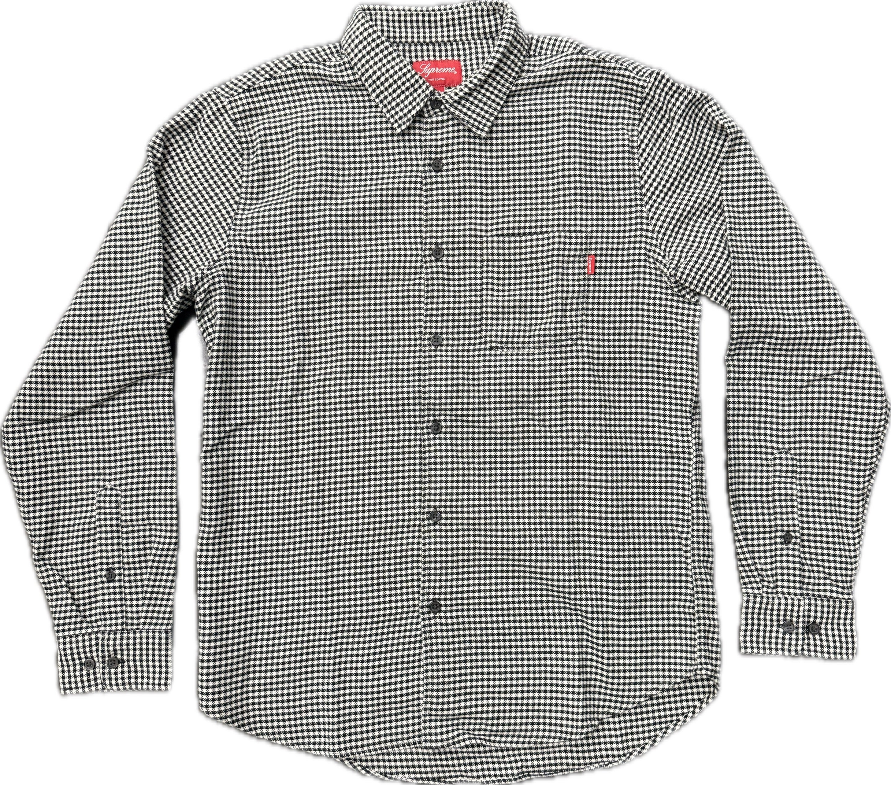 Supreme Houndstooth L/S Flannel Black/White – RIF LA