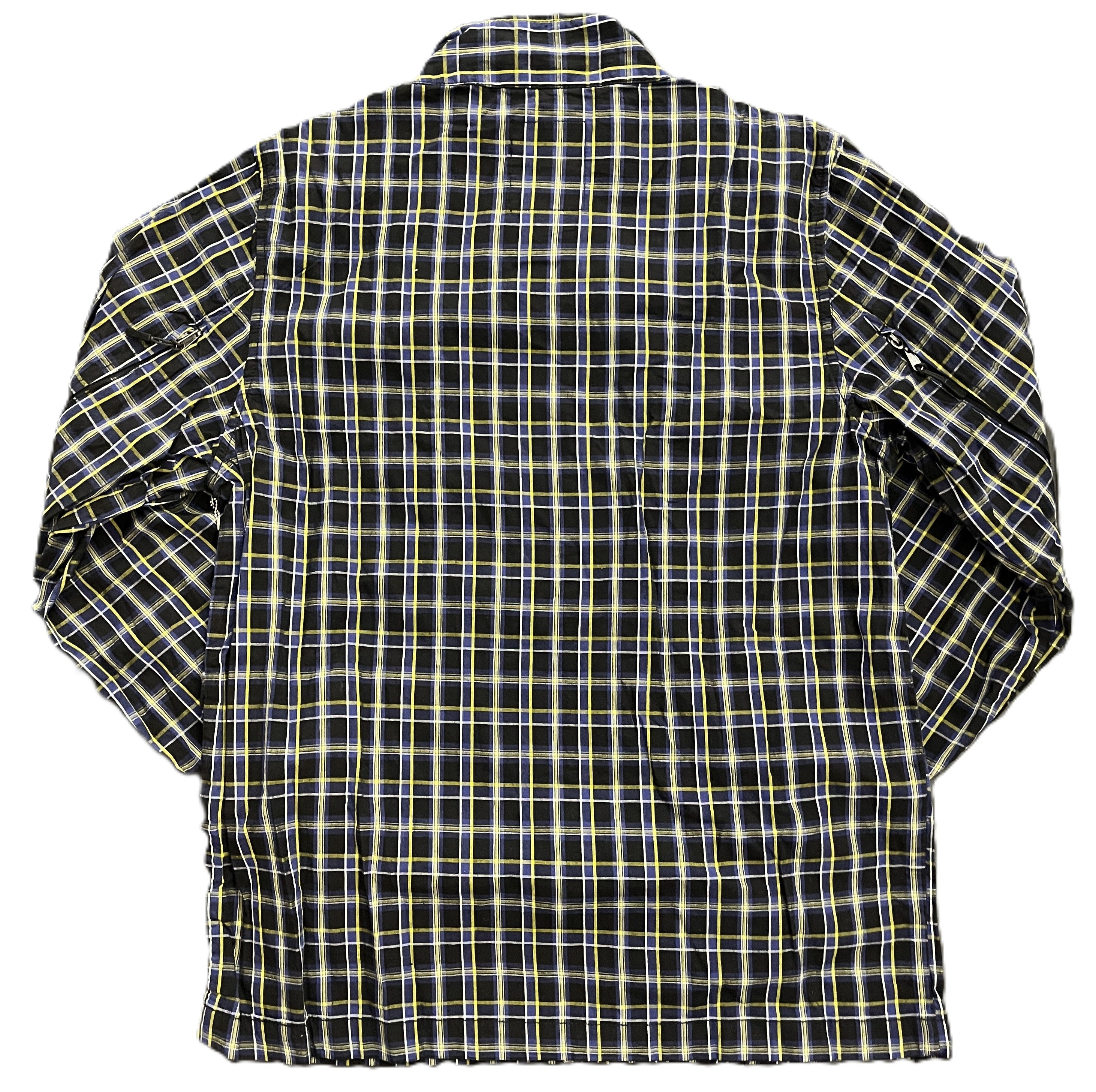 Stussy Vintage Blackout Plaid Jacket Black Yellow – RIF LA