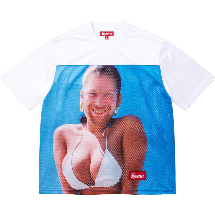 Supreme Aphex Twin Football Jersey White – RIF LA Supreme Aphex Twin Football Jersey White – RIF LA