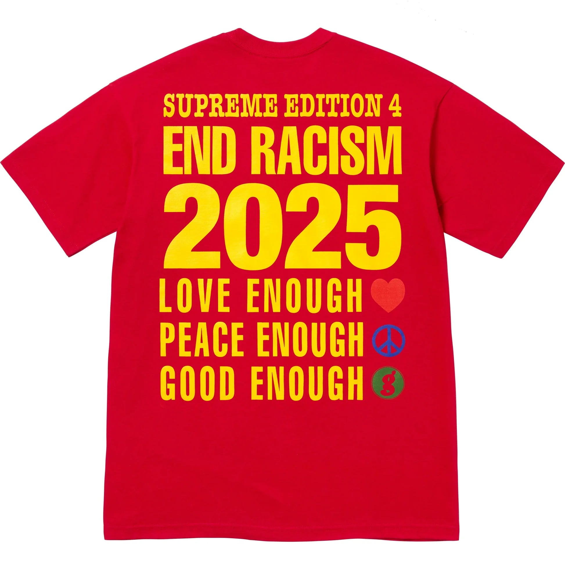 未使用Supreme x GOODENOUGH End Racism Tee Supreme GOODENOUGH End Racism Tee Red – RIF LA