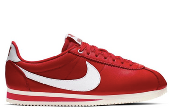New Red Nike Cortez Leather Nike Cortez Leather Women's Shoes