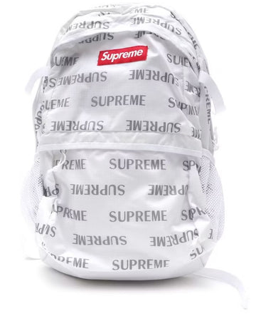 Supreme 3M Reflective Repeat Backpack White