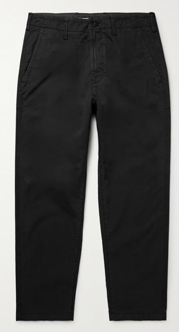 STONE ISLAND Straight-Leg Cotton Trousers (WORN)