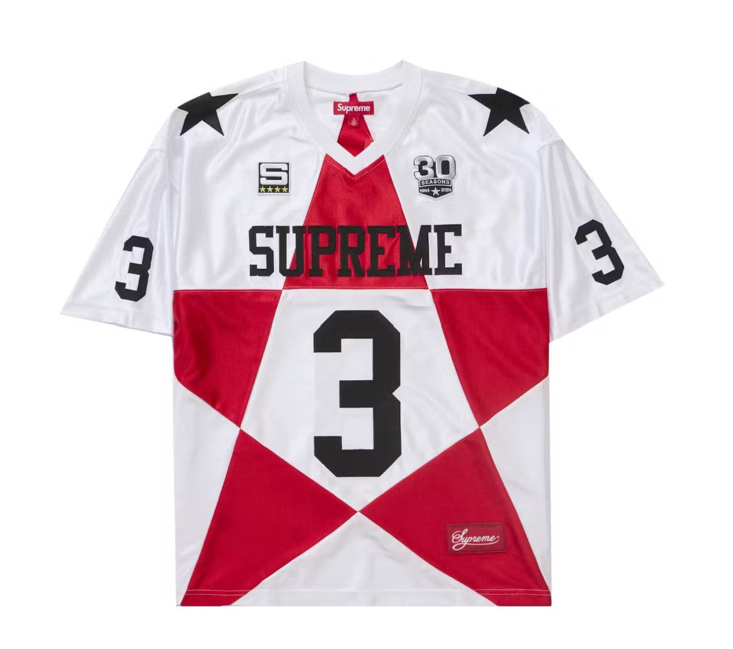 Supreme Star Football Jersey White (WORN) – RIF LA