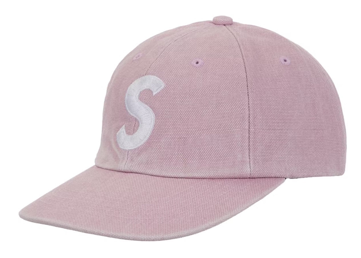 Supreme Pigment Coated Canvas S Logo 6-Panel Pink – RIF LA