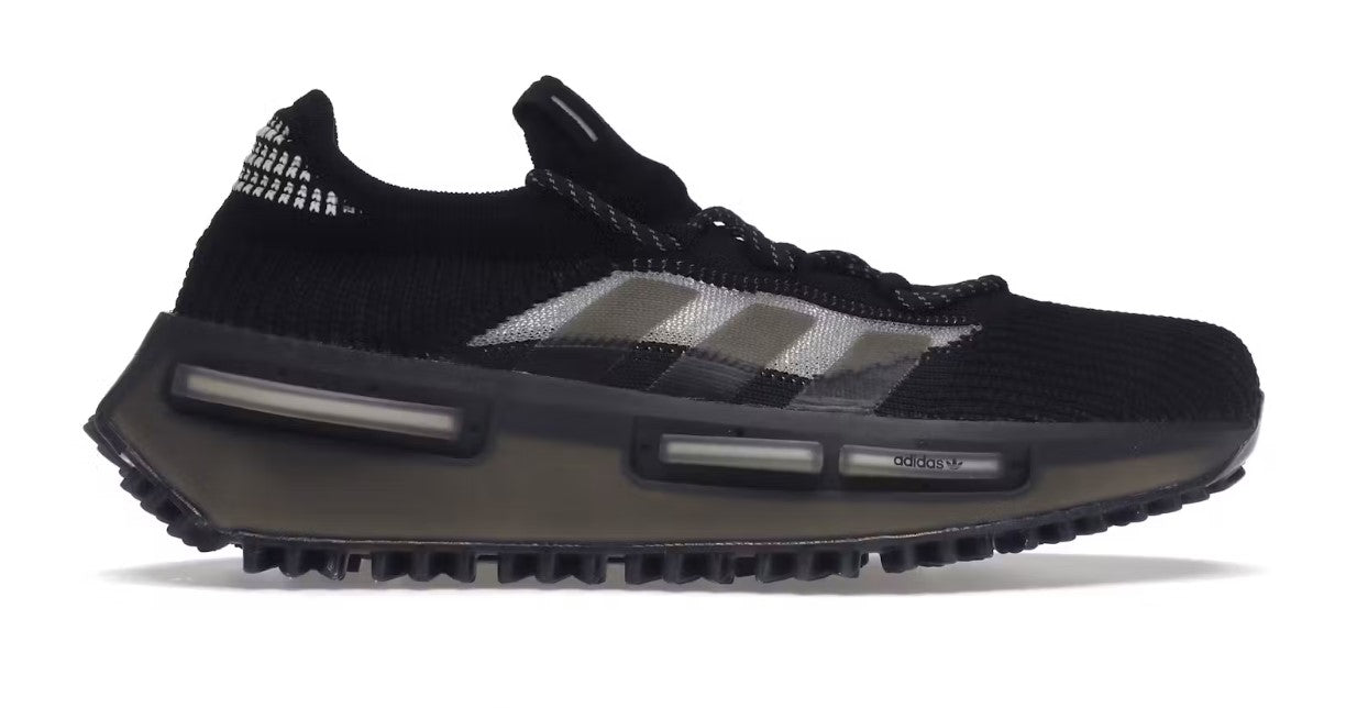 adidas gazelle silver green womens adidas NMD S1 Core Black (WORN)