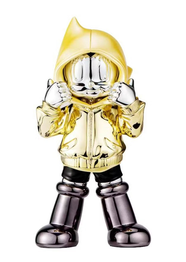 ToyQube Astro Boy Chrome Hoodie - Gold Yellow Figure – RIF LA