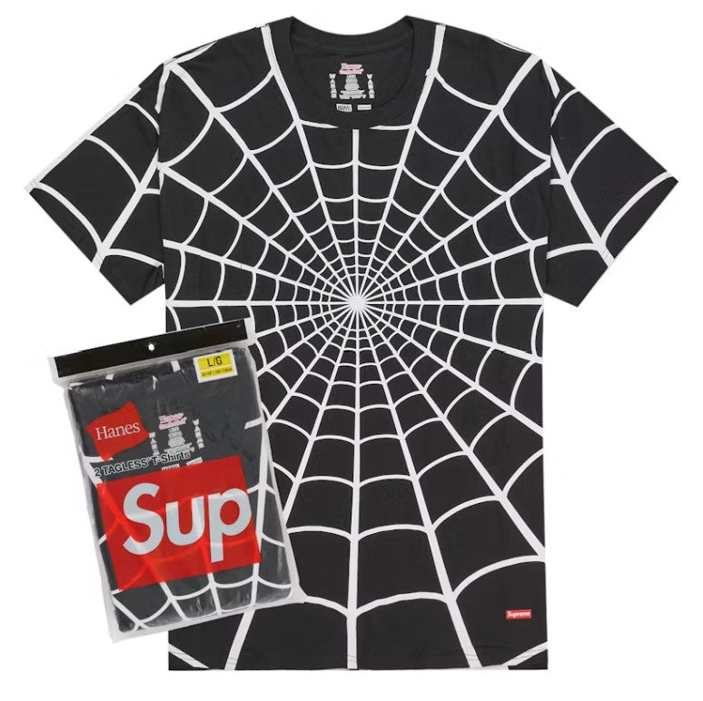 下着・アンダーウェア Supreme Hanes SpiderManTagless Tees2Pack Supreme Hanes Spider-Man Tagless Tees (2 Pack) Black – RIF LA