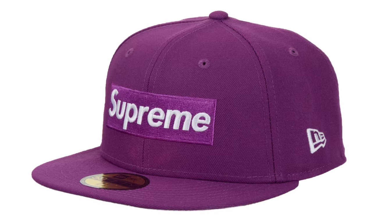 Supreme Championship Box Logo New Era 59Fifty Hat Purple – RIF LA