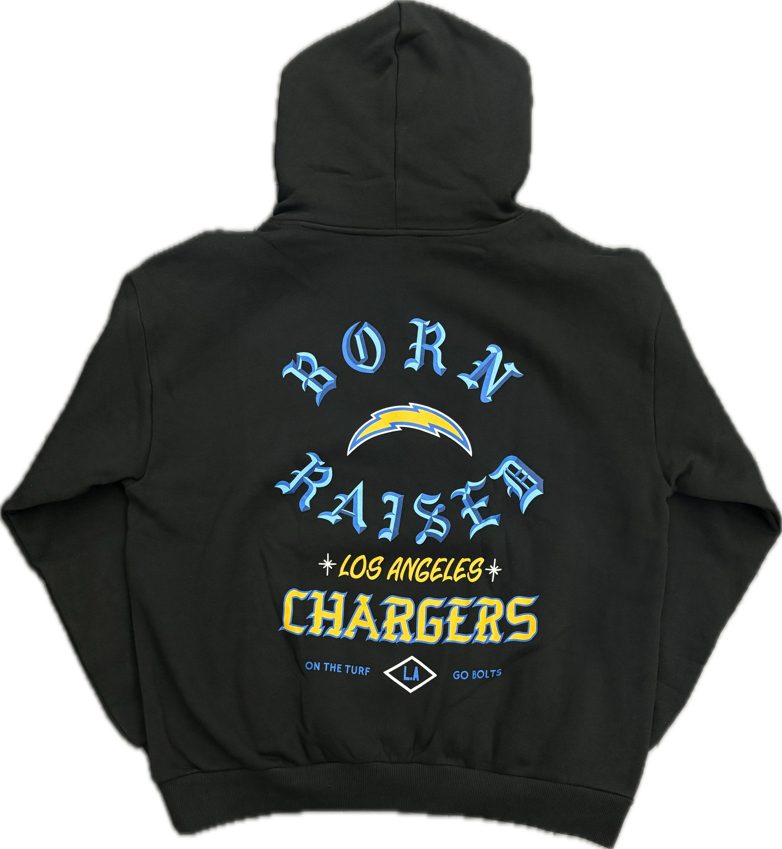 Born X Raised Los Angeles Chargers Hoodie Black – RIF LA
