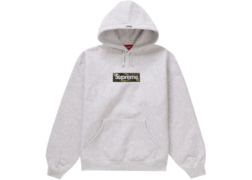 Supreme Box Logo Hooded Sweatshirt (FW23) Grey (WORN)