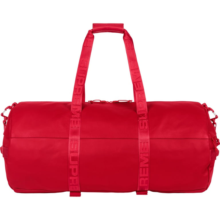 Supreme Leather Large Duffle Bag Red – RIF LA