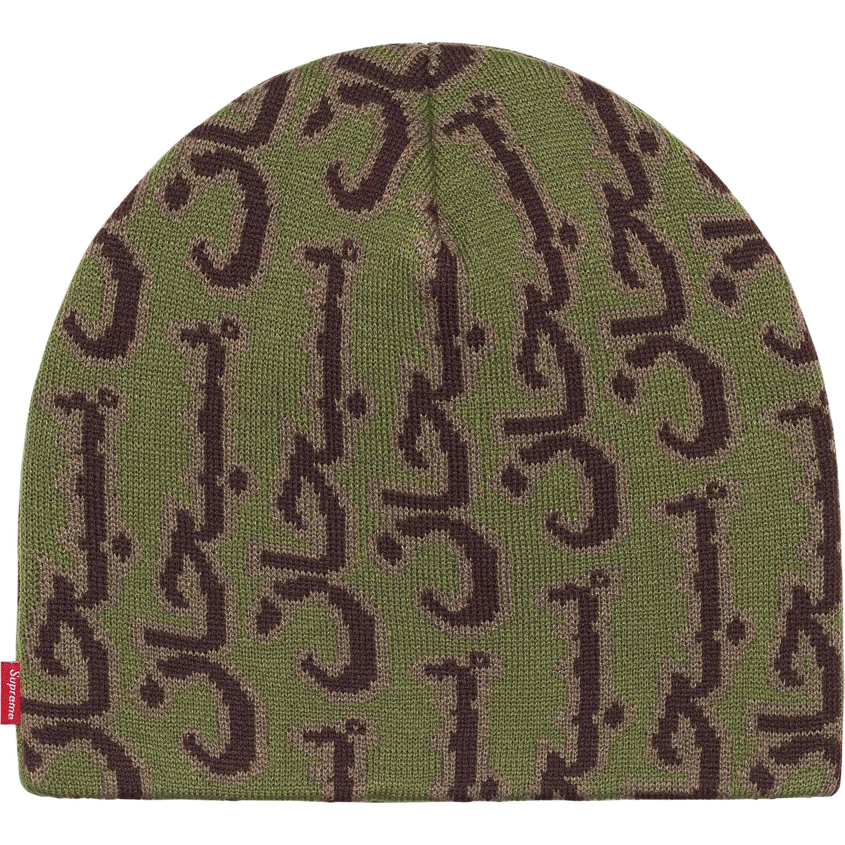 Supreme Arabic Jacquard Beanie Olive – RIF LA