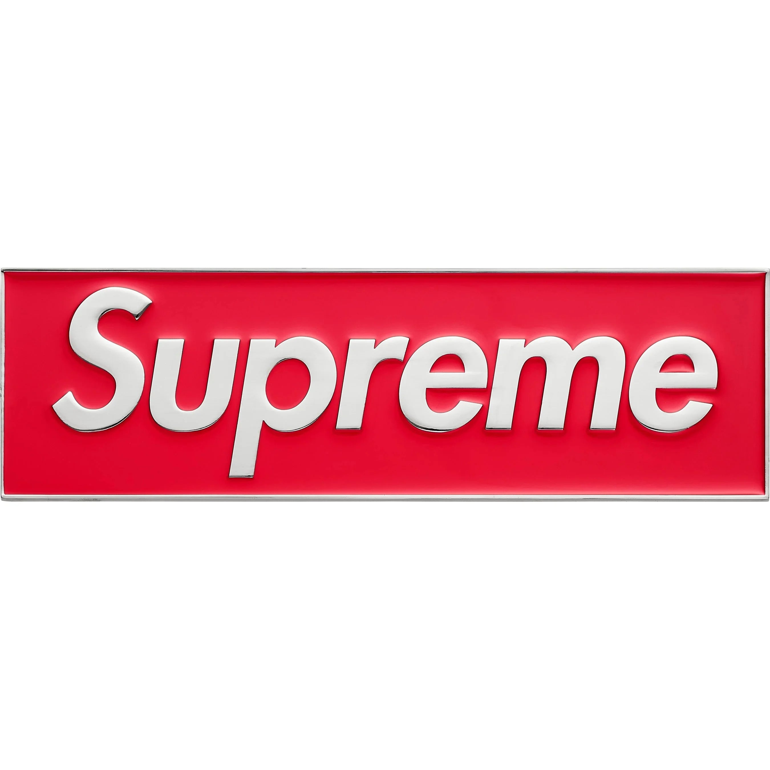 Supreme Box Logo Car Emblem Red – RIF LA