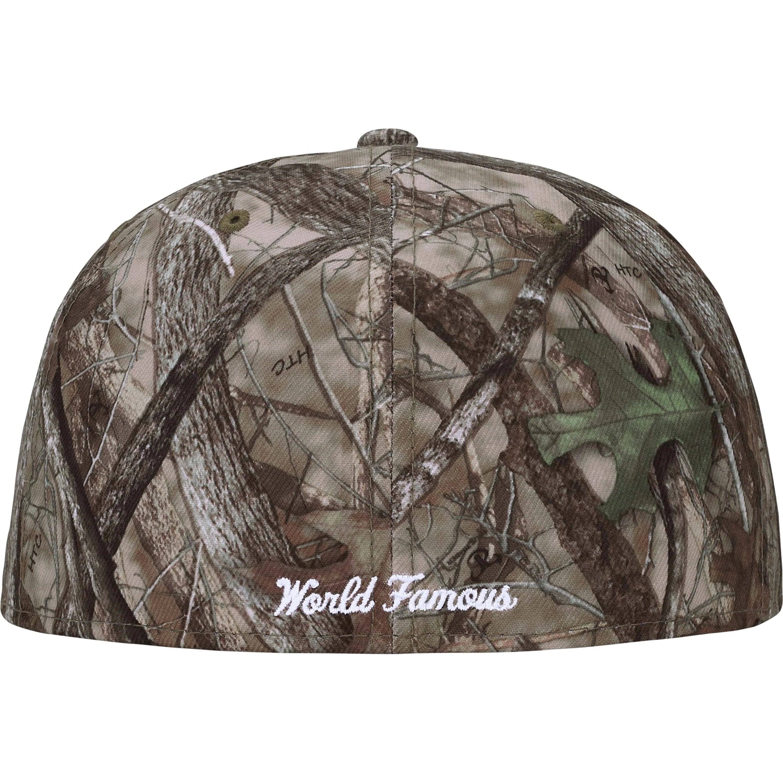 Supreme Breast Cancer Box Logo New Era Fitted True Timber – RIF LA