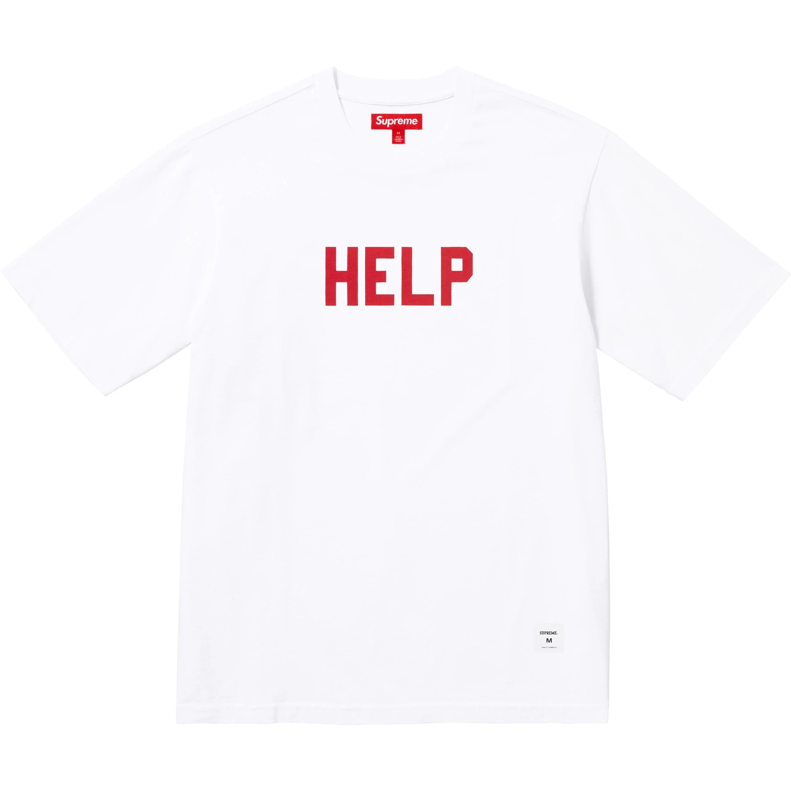 Supreme Help Tee White (WORN) – RIF LA