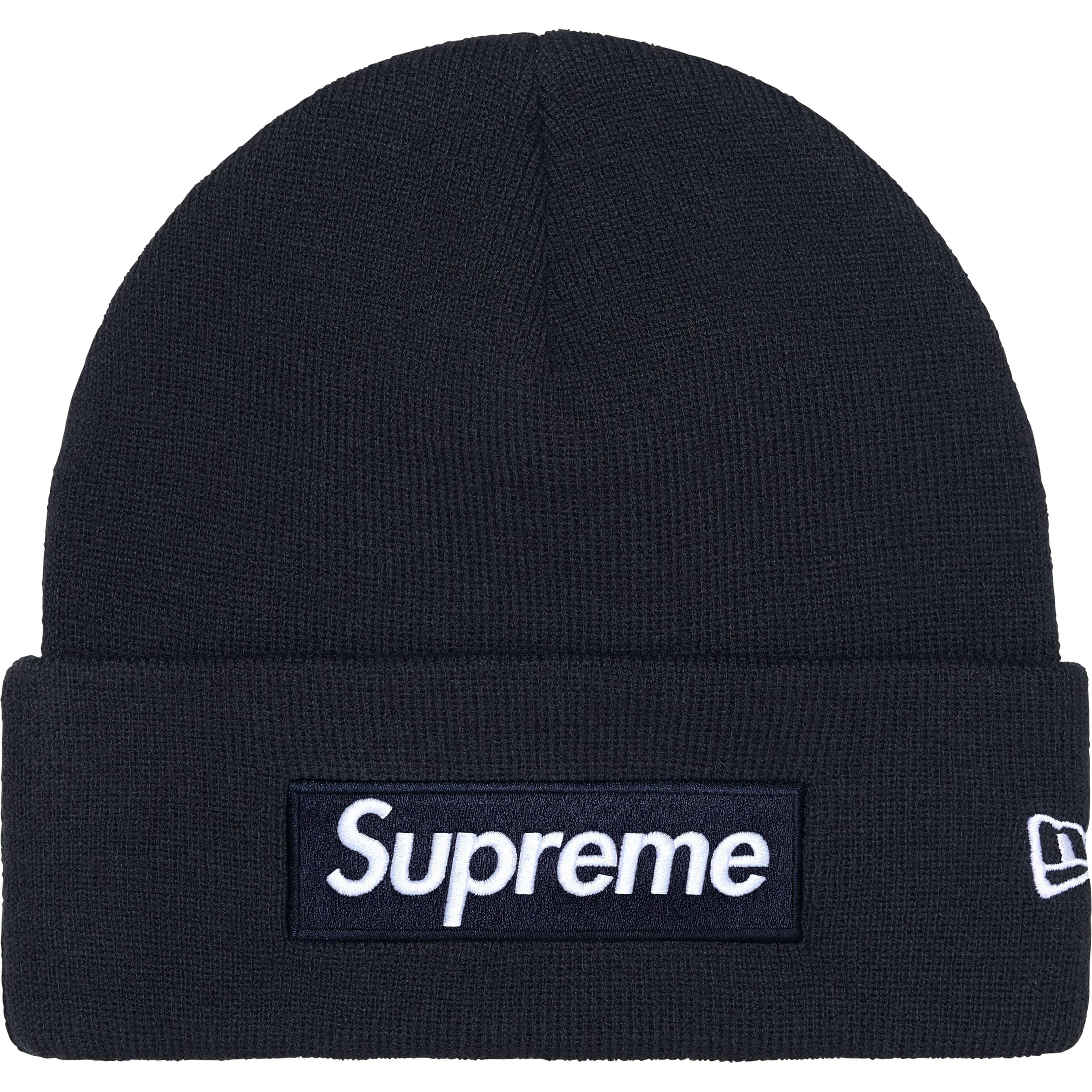 Supreme New Era Box Logo Beanie Navy (FW25) – RIF LA Supreme New Era Box Logo Beanie Navy (FW25) – RIF LA