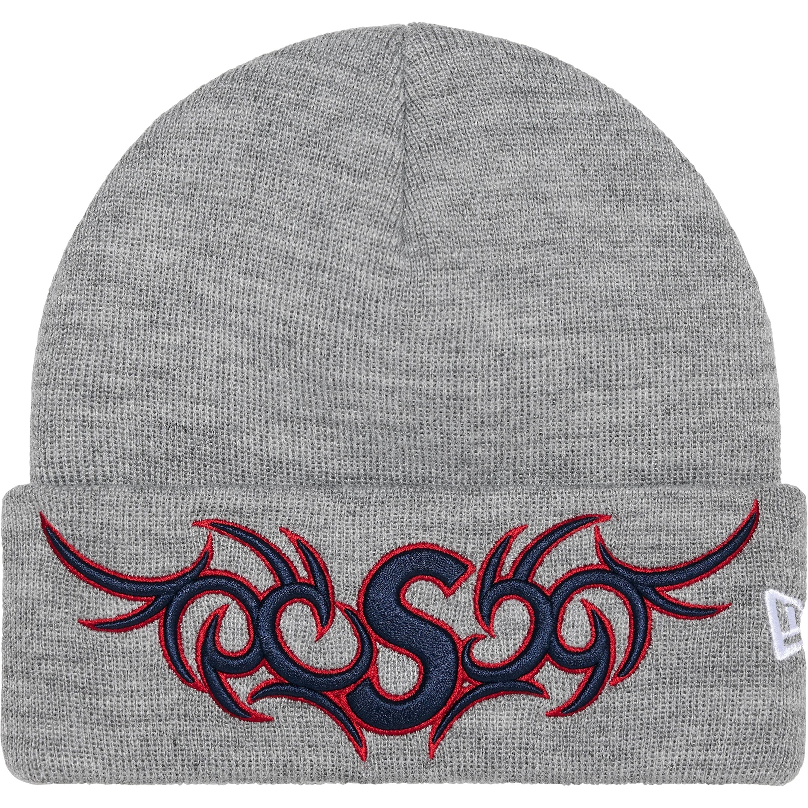 Supreme New Era Tribal S Logo Beanie/グレー Supreme New Era Tribal S Logo Beanie Heather Grey - FW25 - US