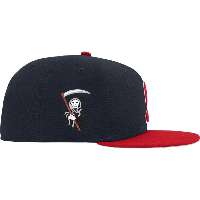 Supreme New Era Reaper S Logo 59Fifty Fitted Hat Navy – RIF LA