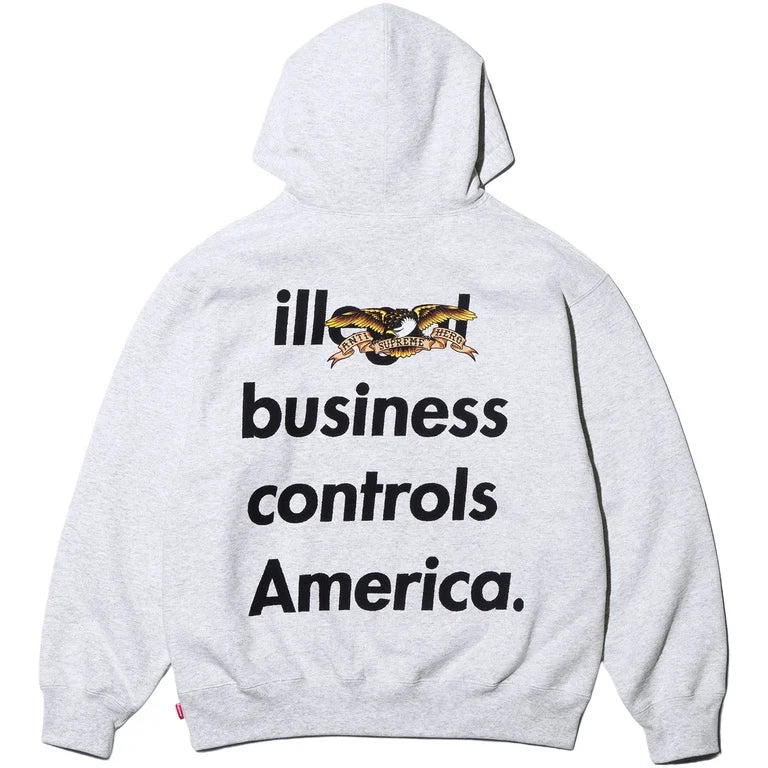 Supreme ANTIHERO Hooded Sweatshirt Grey – RIF LA