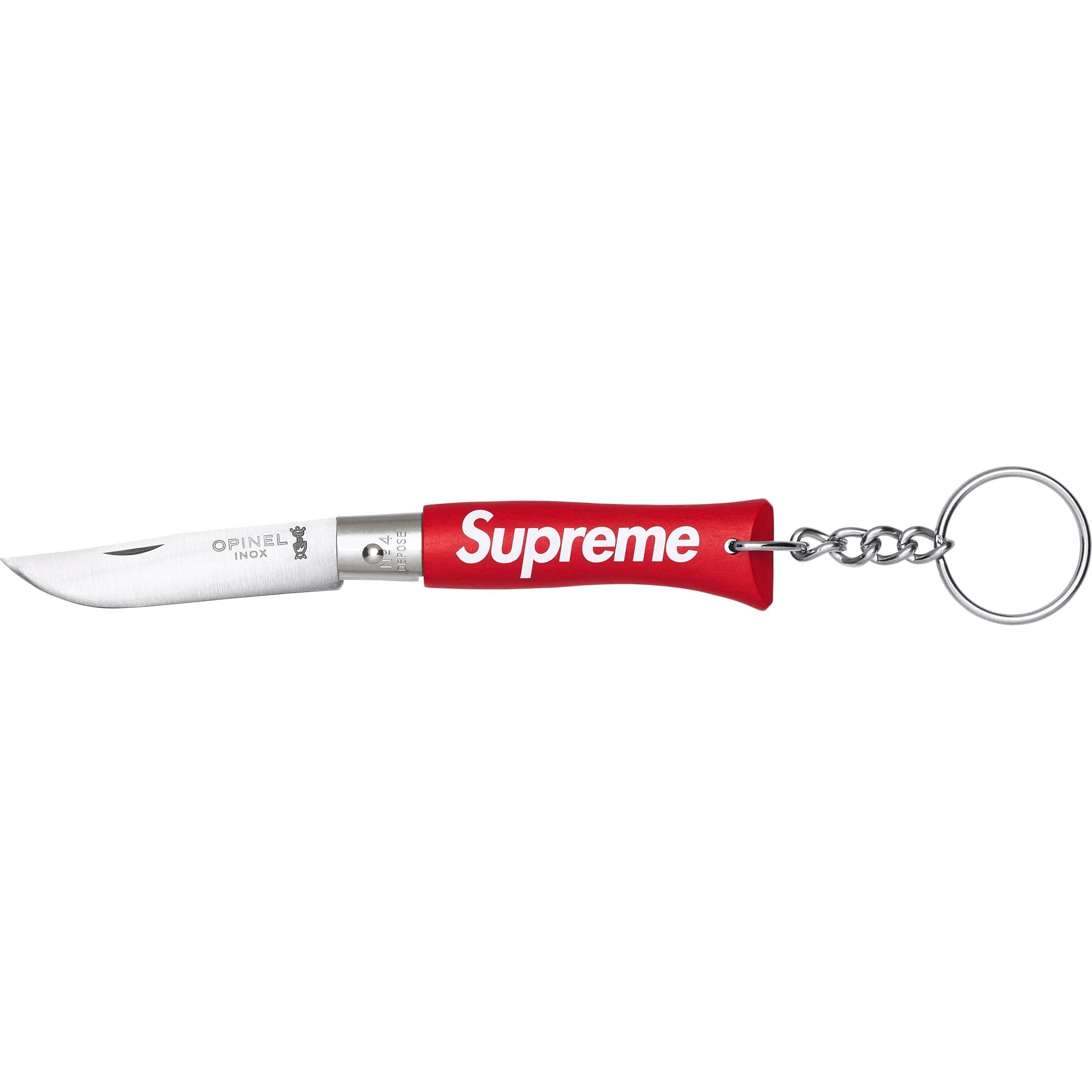 Supreme Opinel No. 4 Knife Keychain Red – RIF LA
