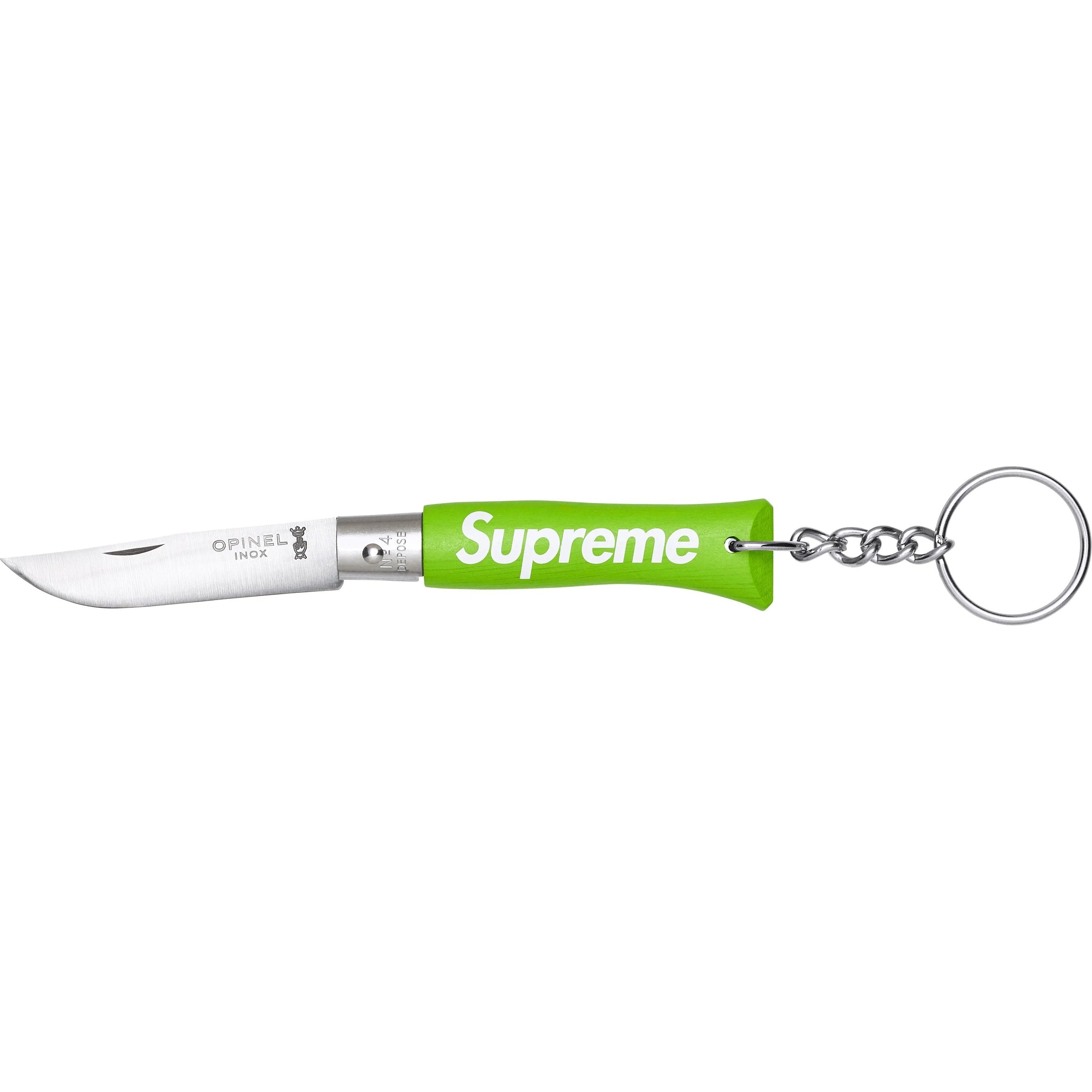 Supreme Opinel No. 4 Knife Keychain Green – RIF LA