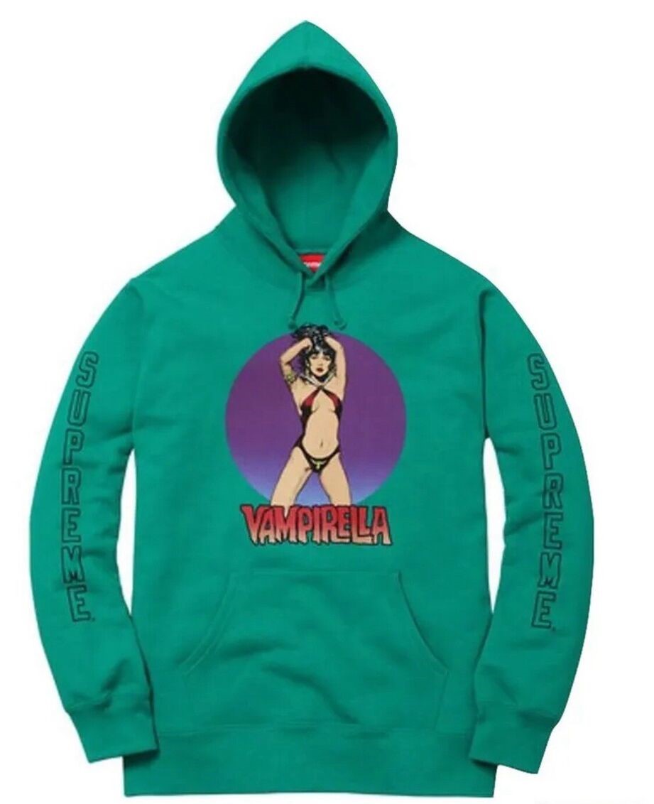 Supreme Vampirella Hooded Sweatshirt Teal (WORN) – RIF LA