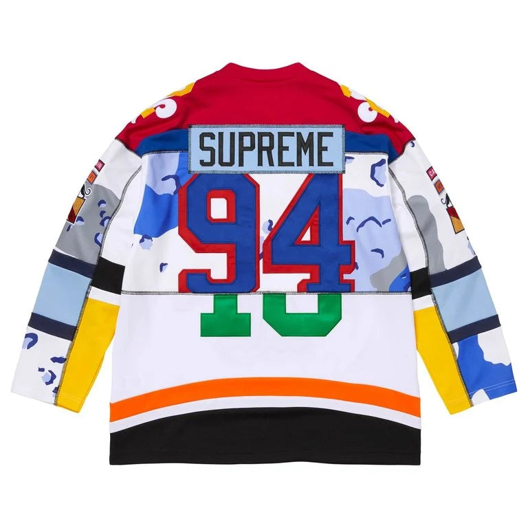 Supreme Paneled Hockey Jersey (White) – RIF LA
