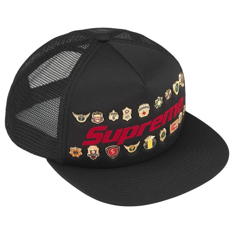 Supreme Pins Mesh Back 5-Panel Hat (Black) – RIF LA