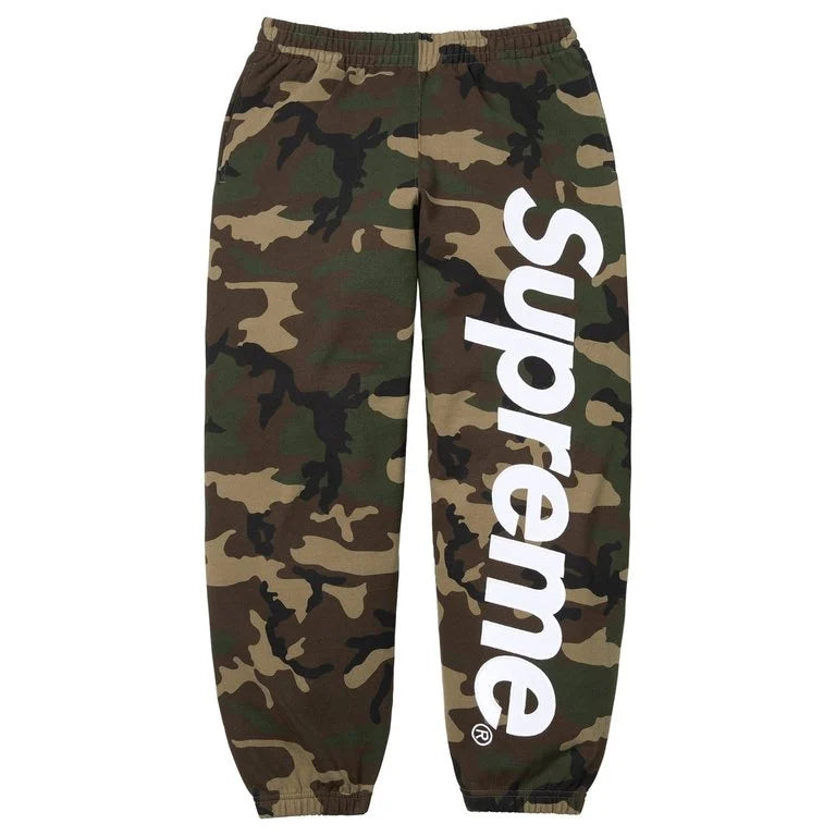 Supreme Appliqué Sweatpant XL  camo Supreme Satin Applique Sweatpant (Woodland Camo) – RIF LA