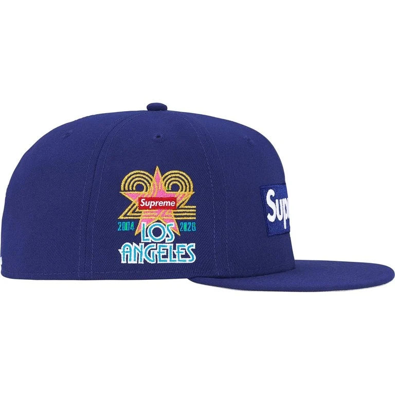 Supreme LA Shop Box Logo New Era Fitted Cap Royal – RIF LA