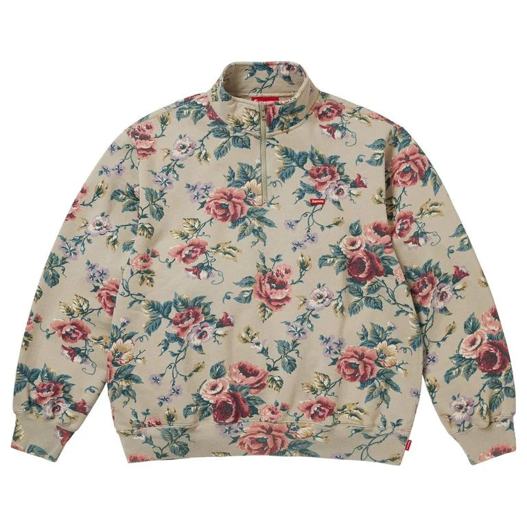Supreme Small Box Half Zip Pullover (Floral) – RIF LA