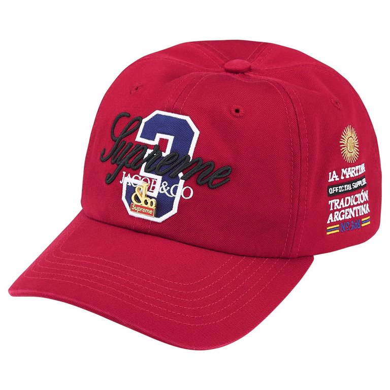 帽子 Supreme/La Martina/Jacob&Co 6-Panel Cap Supreme La Martina Jacob & Co 6-Panel Hat (Red) – RIF LA