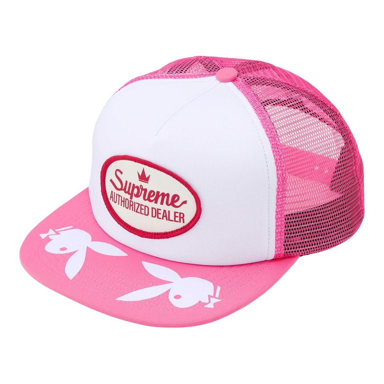 Supreme Playboy Mesh Back 5-Panel Hat Pink – RIF LA