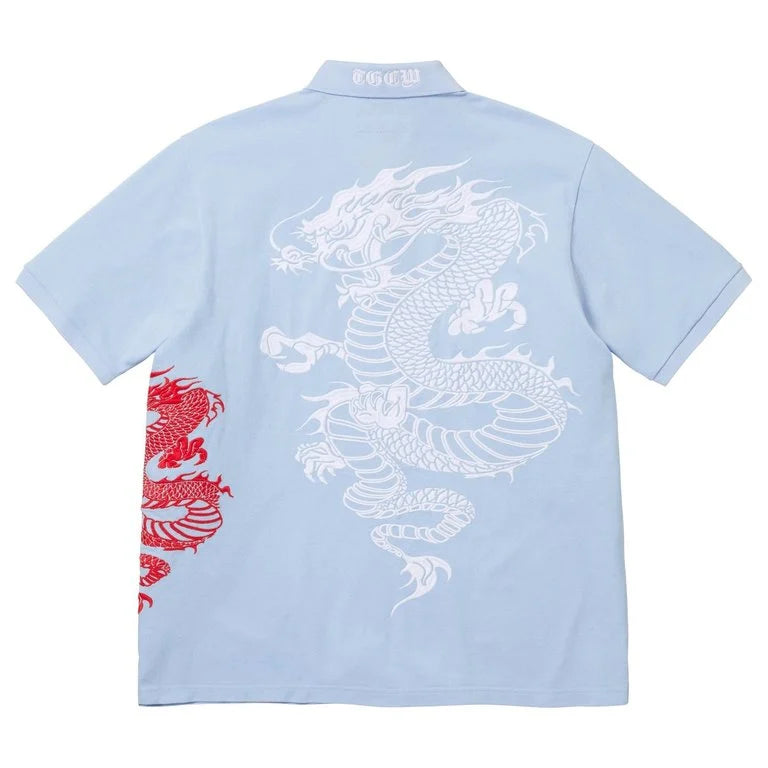 Supreme The Great Wall China Polo (Light Blue) – RIF LA